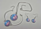 BIJOUX STITCH - ENSEMBLE COLLIER, BRACELET ET BOUCLES D'OREILLE ASST
