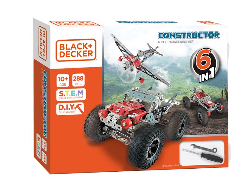 CONSTRUCTOR - ENSEMBLE 6 MODÈLES EN 1 - 288 PIÈCES (MECCANO)