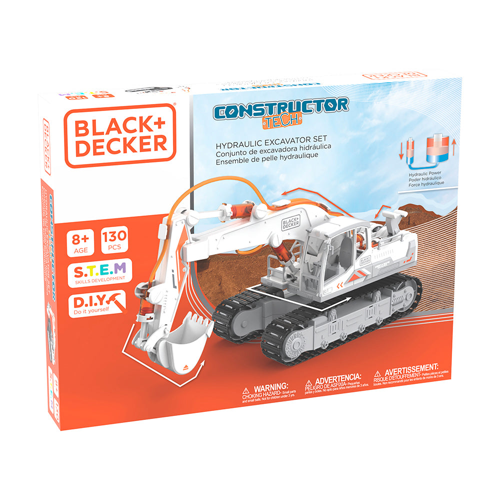 CONSTRUCTOR - EXCAVATRICE HYDRAULIQUE - 130 PIÈCES (MECCANO)