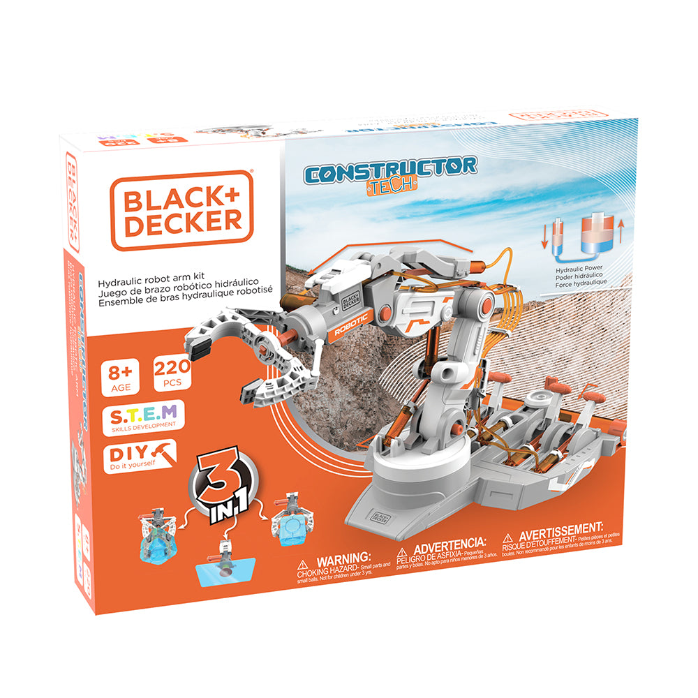 CONSTRUCTOR - BRAS DE ROBOT HYDRAULIQUE - 220 PIÈCES (MECCANO)