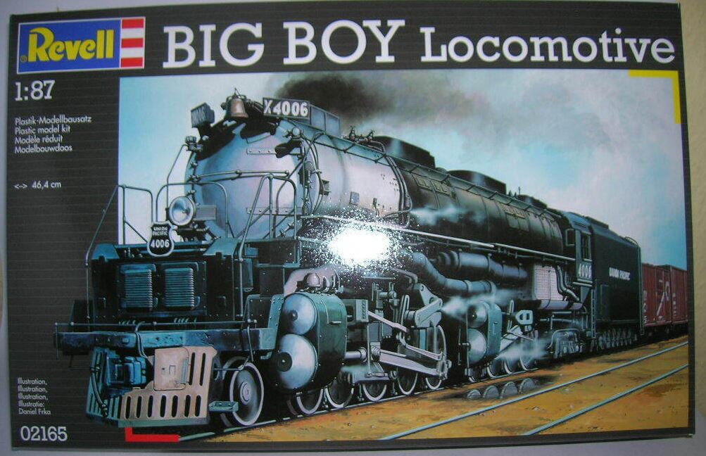 *25 GLUE-IN MODEL - BIG BOY LOCOMOTIVE 1:87