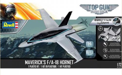 MODEL TO GLUE - CLICK 1:72 F/A-18E MAVERICK SUPER HORNET LEVEL #2 (TOP GUN AIRCRAFT)