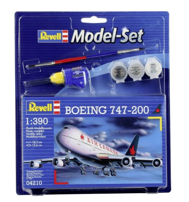 GLUE MODEL - REWELL BOEING 747-200 AIR CANADA 1/39 LEVEL 3