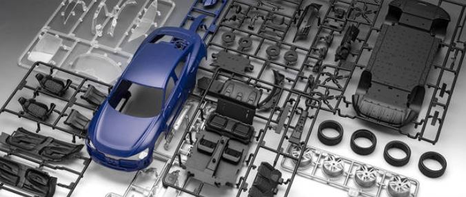 SNAPTITE MODEL - 2020 AUDI E-TRON GT EASY CLICK 1/24 BEGINNER LEVEL