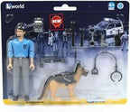 BRUDER - BWORLD POLICIER AVEC CHIEN