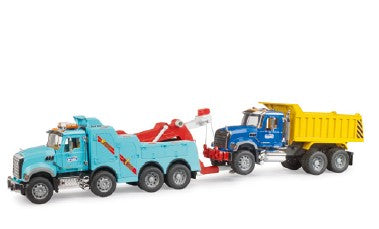 BRUDER - DÉPANNEUSE MACK GRANITE HEAVY AVEC LUMIÈRE ET SON #02831