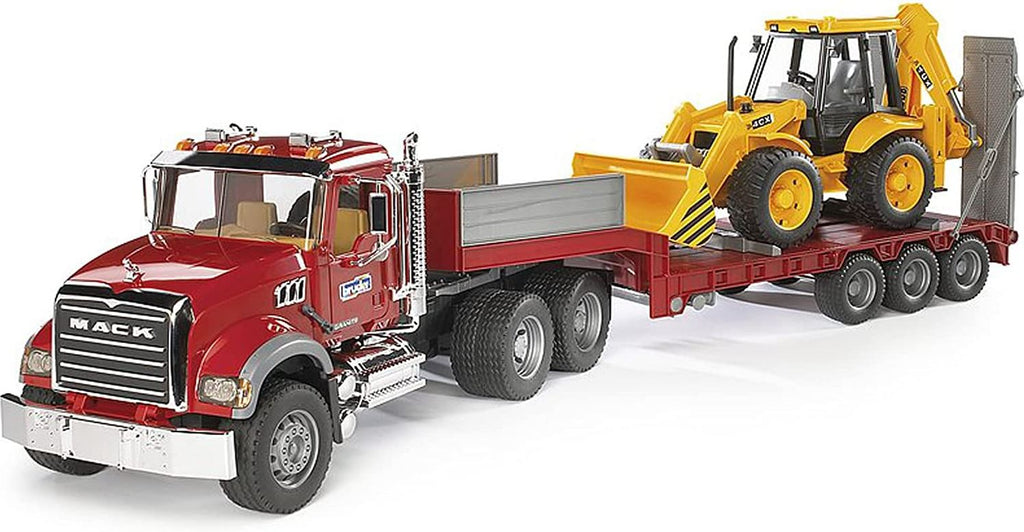 BRUDER - MACK CAMION ET CHARGEUSE JCB #02813