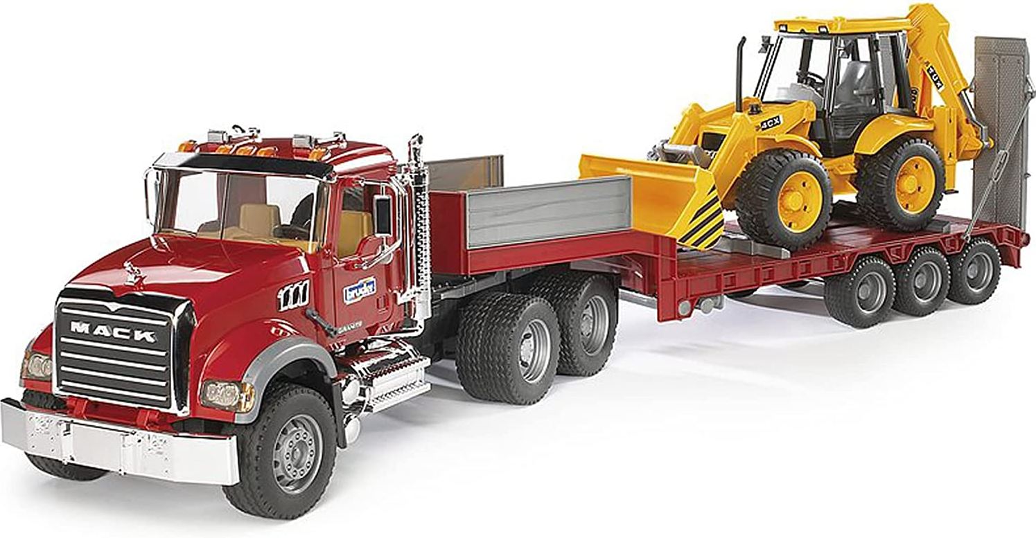 BRUDER - MACK CAMION ET CHARGEUSE JCB #02813