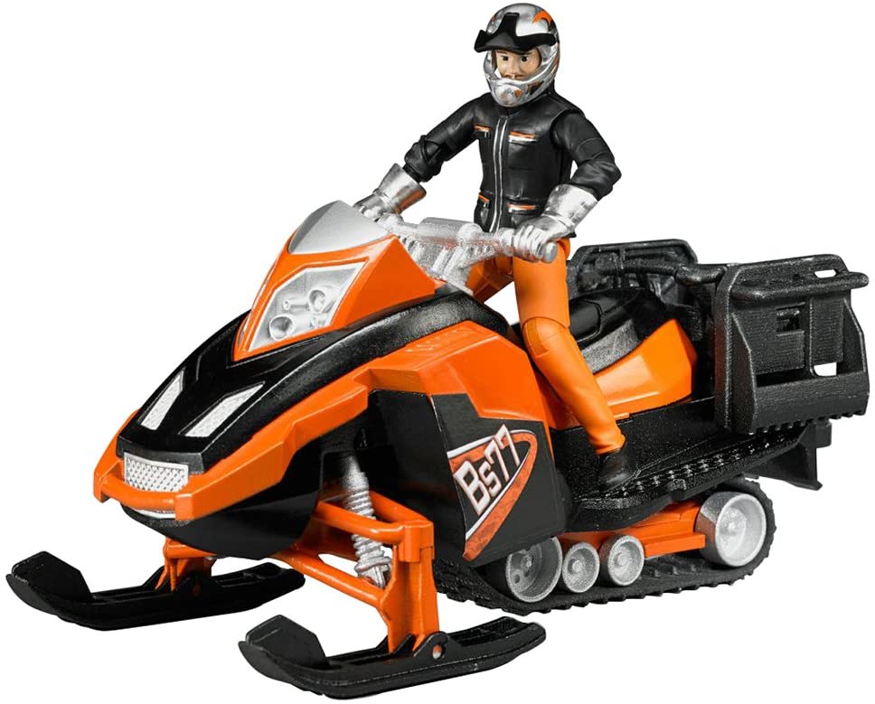 BRUDER - MOTONEIGE AVEC UN CONDUCTEUR ET ACCESSOIRES #63101