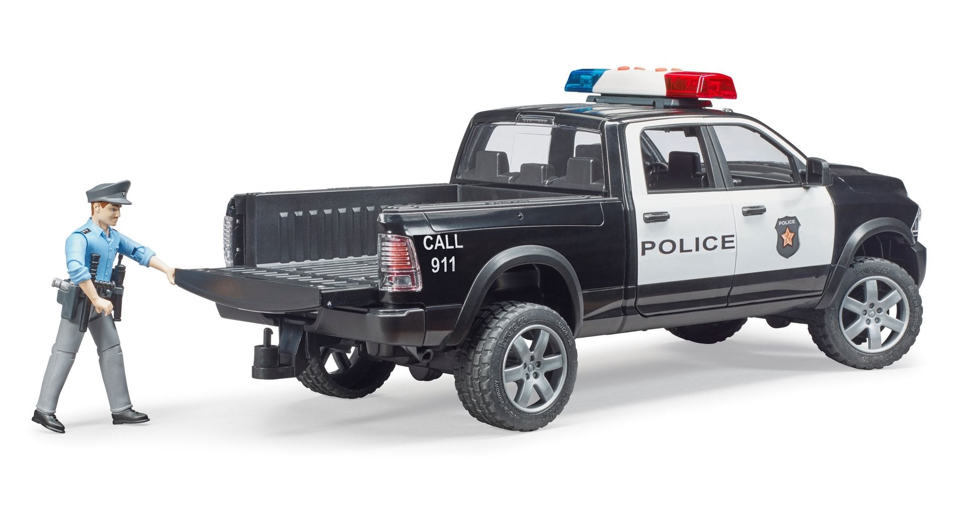 BRUDER - RAM 2500 POLICE AVEC POLICIER #02505