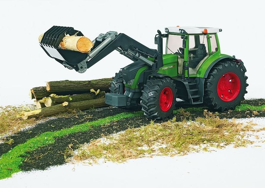 BRUDER – TRACTEUR FENDT 936 VARIO AVEC CHARGEUR AVANT 1/16 #03041