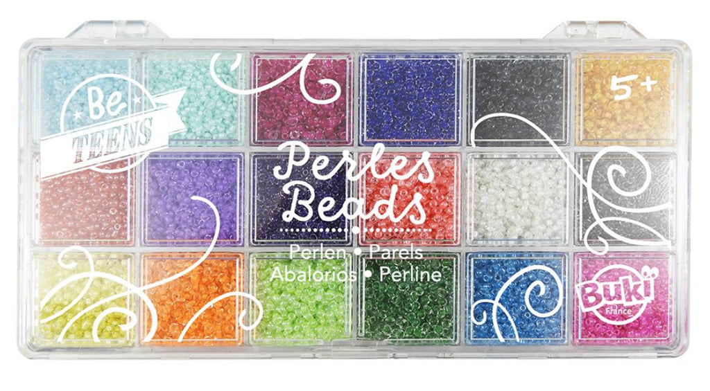 BUKI FRANCE BE TEENS - COFFRET DE PERLES TRANSPARENTES