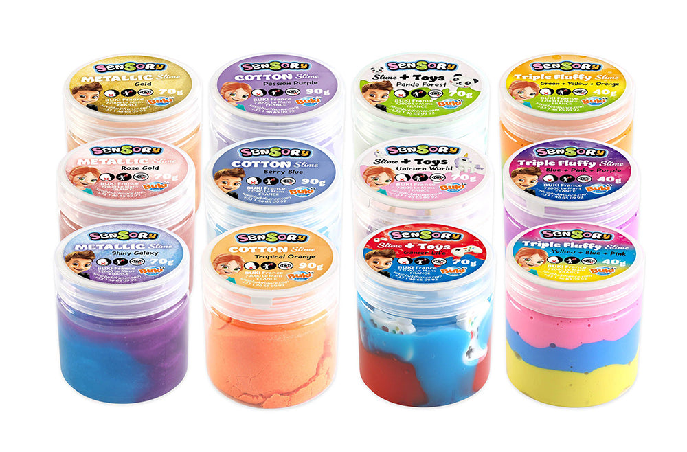 BUKI FRANCE - SENSORY GLUE (SENSORY SLIME REFILL) ASST