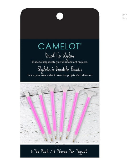 DIAMOND DOTZ CAMELOT - ENSEMBLE DE 6 STYLETS EN PLASTIQUE POUR PEINTURE DIAMANT