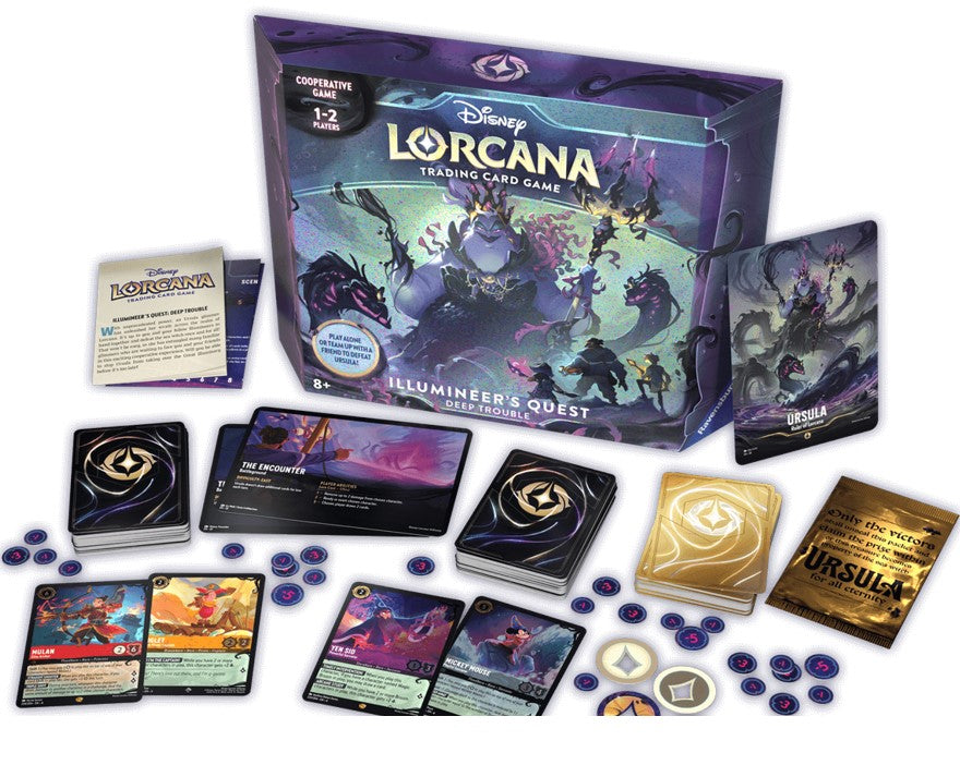 CARTES DISNEY LORCANA - ILLUMINEERS QUEST DEEP TROUBLE (URSULA RETURN) - Version anglaise
