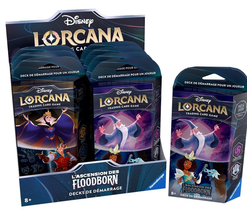 DISNEY LORCANA CARDS - RISE OF THE FLOODBORN - STARTER DECK ASST (FR)
