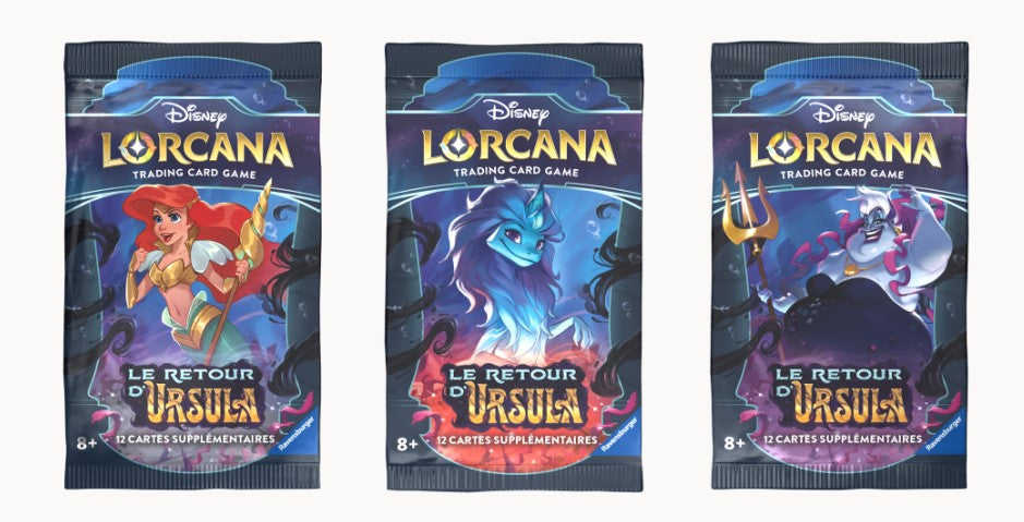 CARTES DISNEY LORCANA - LE RETOUR D'URSULA - BOOSTER ASST - Version française