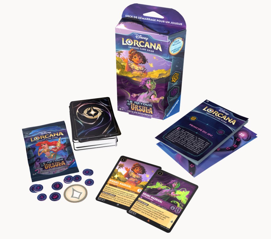 CARTES DISNEY LORCANA - LE RETOUR D'URSULA - DECK DE DÉMARRAGE ASST - Version française
