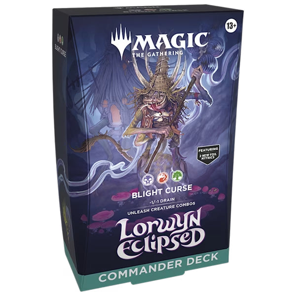 CARTES MAGIC OF THE GATHERING - MTG LORWYN ECLIPSED COMMANDER - BLIGHT CURSE