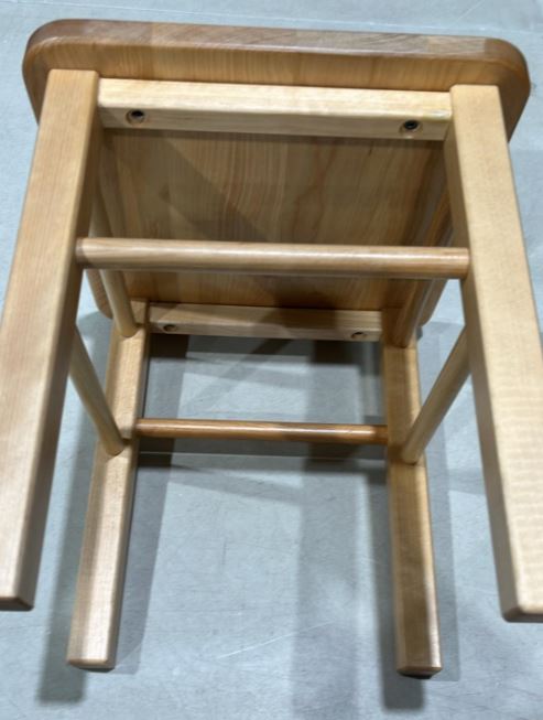2 TABOURETS POUR ENFANT EN BOIS - NATUREL