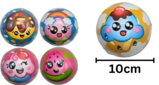 BOUNCY TREAT BALL 10 CM ASST