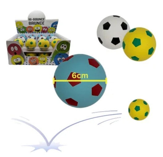 HI-BOUNCE SOCCER BALL 6CM ASST
