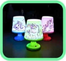 LAMPE DE CHEVET LICORNE ASST