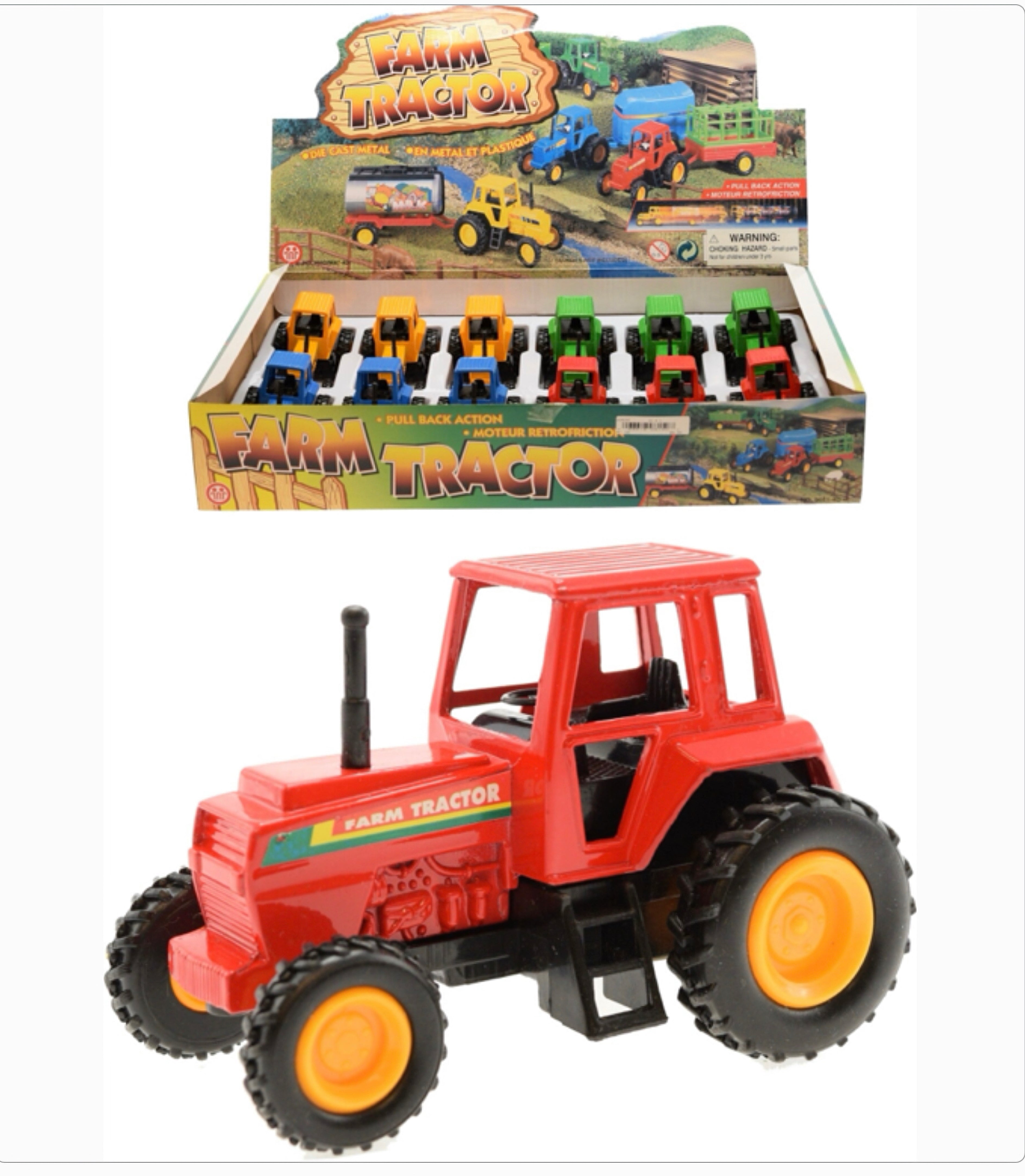 TRACTEUR DE FERME 4" (10CM) ASST