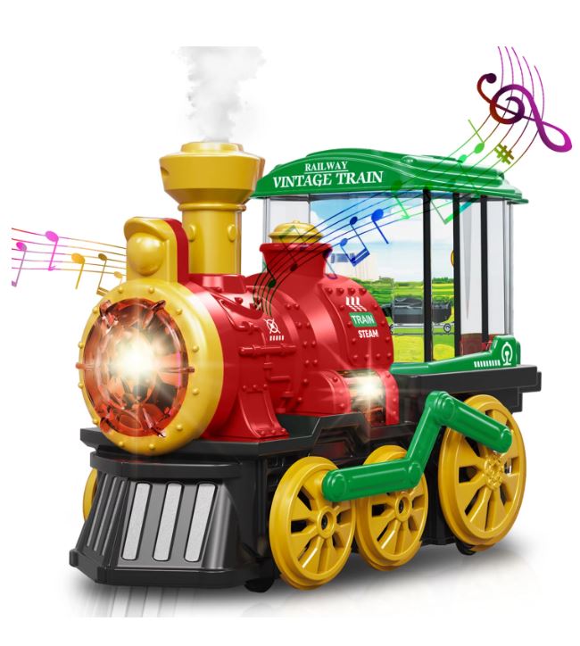 ELECTRIC STEAM TRAIN WITH SOUND AND LIGHTS