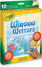 CRAYOLA - 10 MARQUEURS LAVABLES POUR FENÊTRE