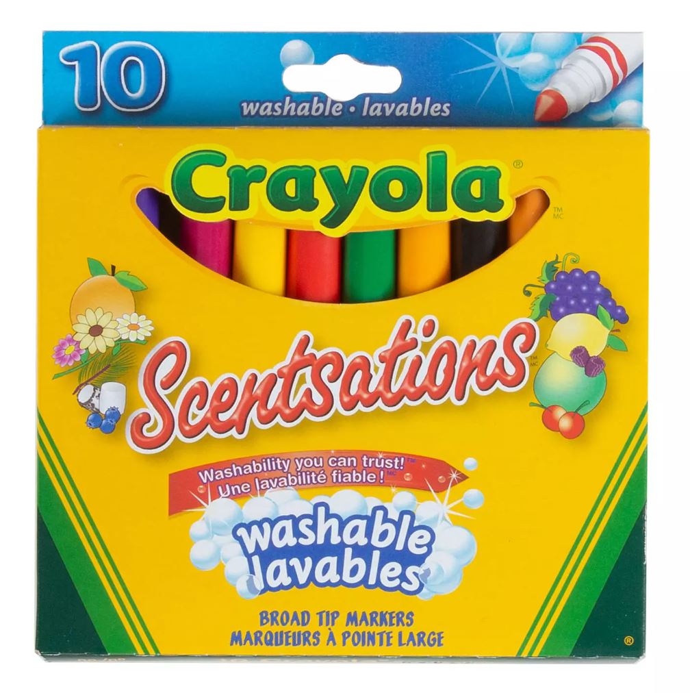 CRAYOLA - 10 MARQUEURS LAVABLES SCENTSATIONS