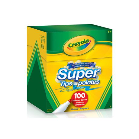 CRAYOLA - 100 CRAYONS SUPER POINTES
