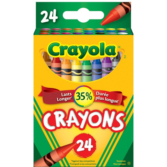 CRAYOLA - 24 CRAYONS DE CIRE