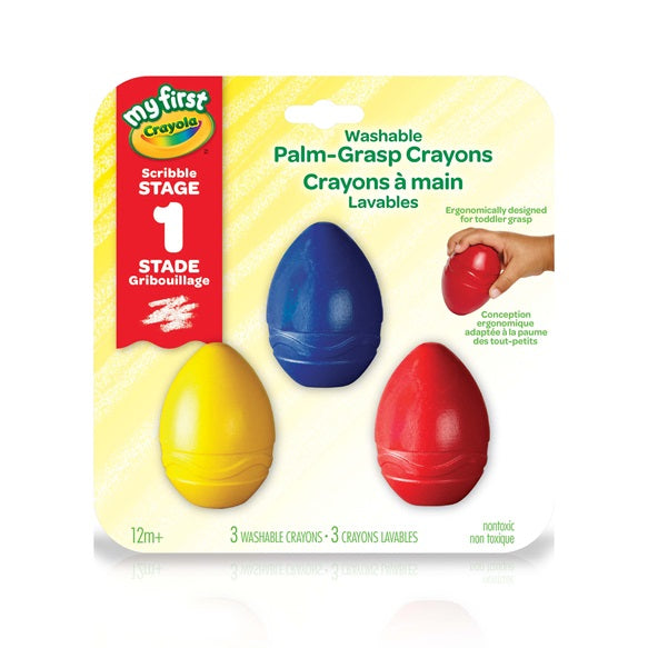 CRAYOLA - 3 CRAYONS DE CIRE RONDE LAVABLES