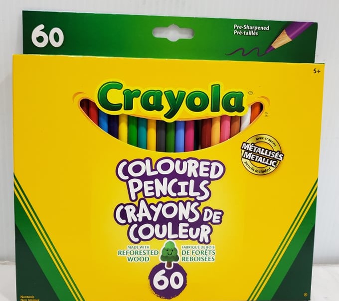 CRAYOLA - 60 CRAYONS DE COULEUR