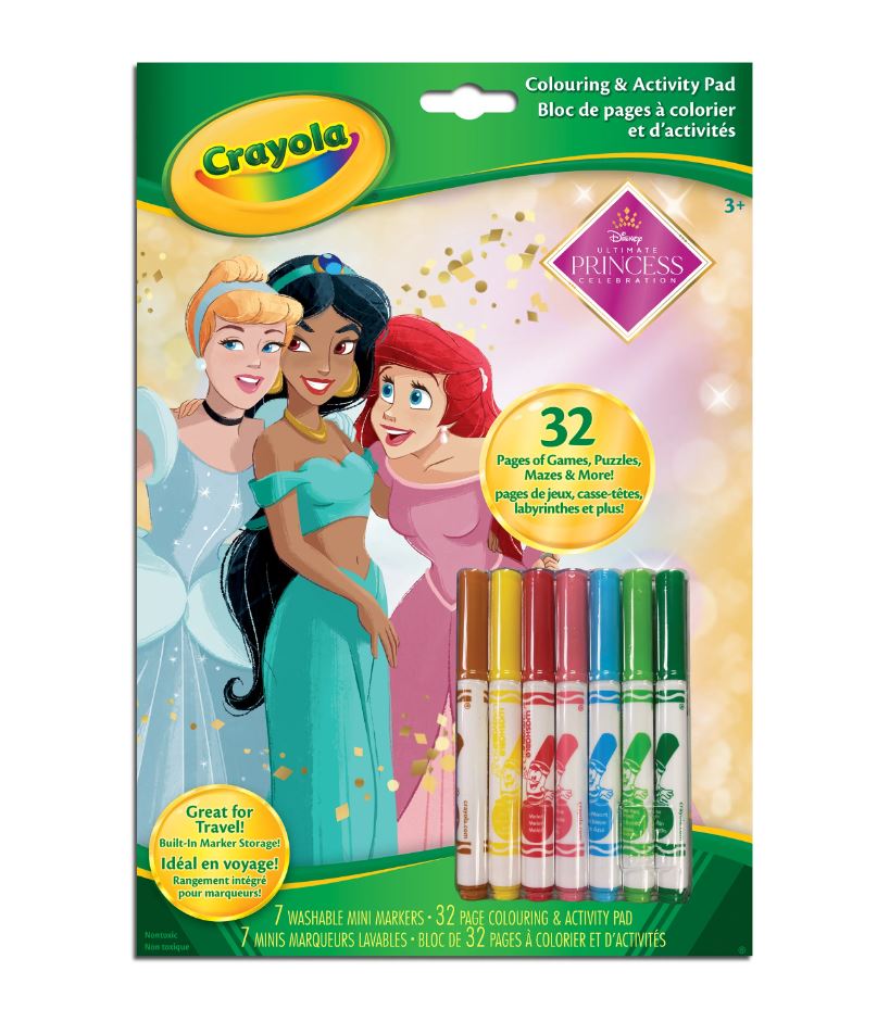 CRAYOLA - COLOURING AND ACTIVITY PAD - PRINCESSES