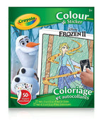 CRAYOLA - CAHIER À COLORIER 32 PAGES + AUTOCOLLANTS - LA REINE DES NEIGES 2 ASST