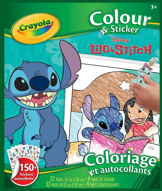 CRAYOLA - CAHIER À COLORIER 32 PAGES + AUTOCOLLANTS - LILO ET STITCH