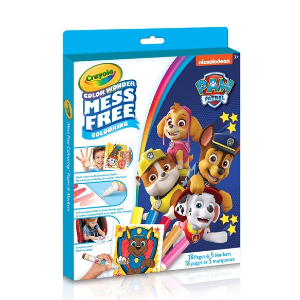 CRAYOLA - COLOR WONDER - PAW PATROL SET