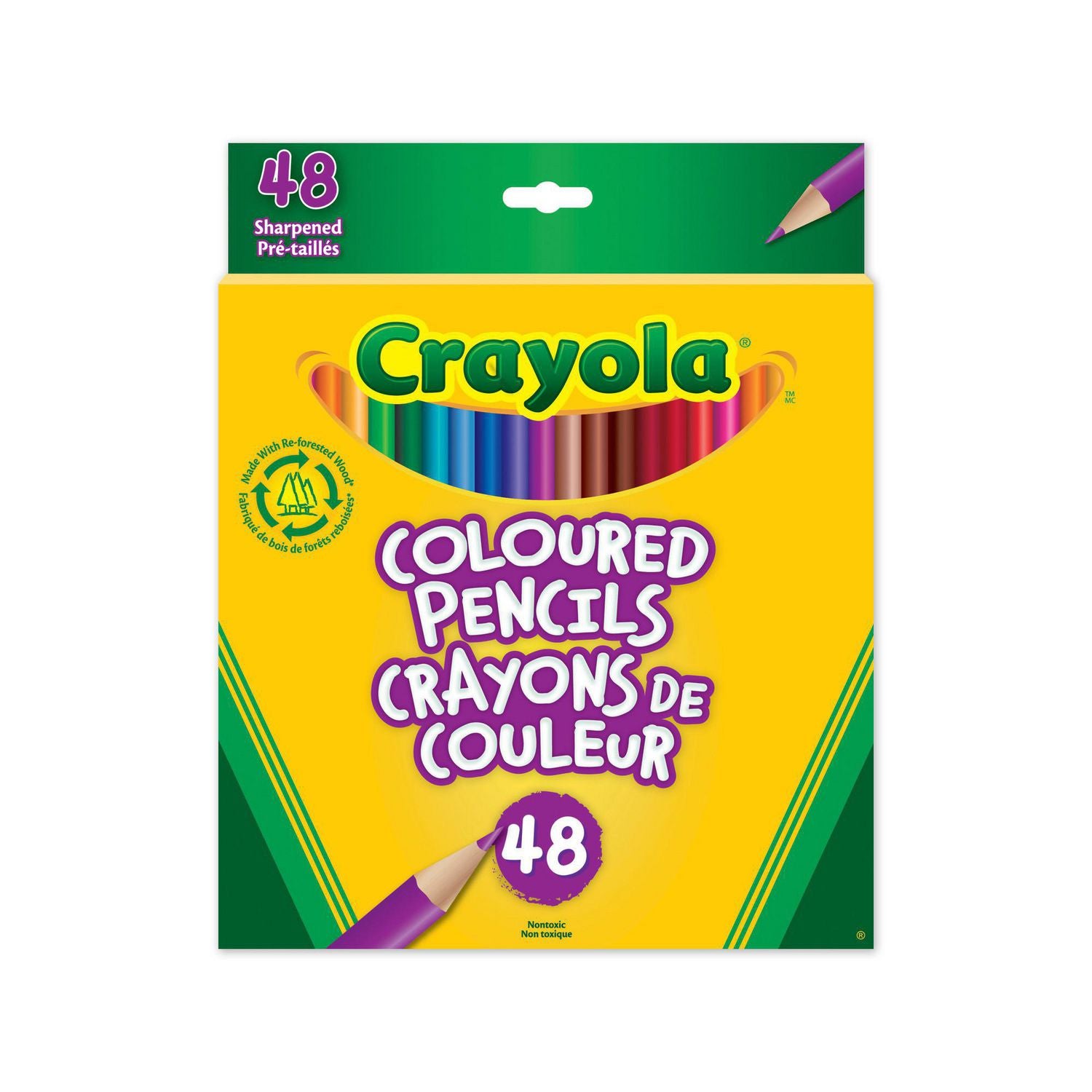 CRAYOLA - CRAYONS DE BOIS 48 COULEURS