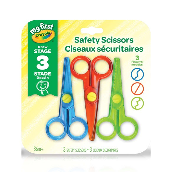 CRAYOLA - SET OF 3 SAFETY SCISSORS