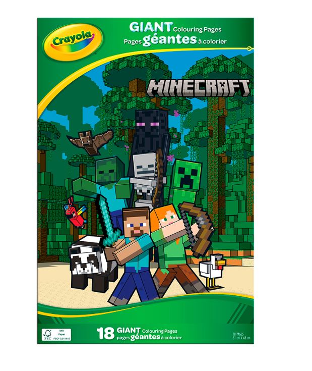 CRAYOLA - GIANT COLORING PAGES - MINECRAFT