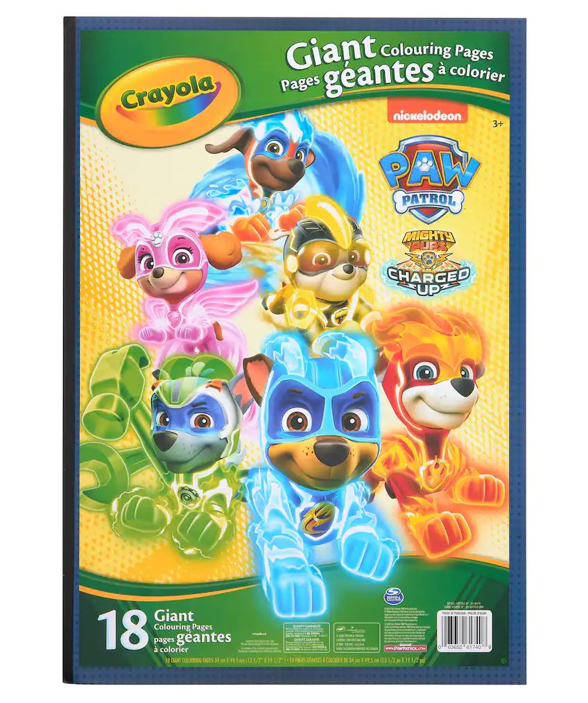 CRAYOLA - PAGES GÉANTES À COLORIER - PAT' PATROUILLE
