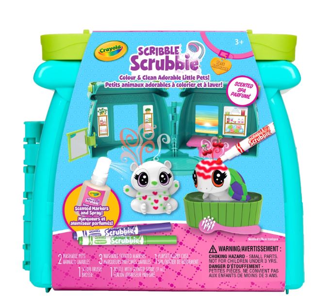 CRAYOLA - SCRIBBLE SCRUBBIE - SPA PARFUMÉ POUR ANIMAUX DE COMPAGNIE