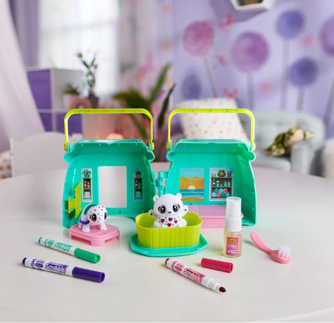 CRAYOLA - SCRIBBLE SCRUBBIE - SPA PARFUMÉ POUR ANIMAUX DE COMPAGNIE