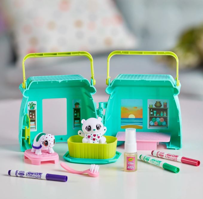 CRAYOLA - SCRIBBLE SCRUBBIE - SPA PARFUMÉ POUR ANIMAUX DE COMPAGNIE