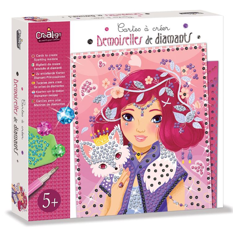 CREALIGN - CARTES À CRÉER - DEMOISELLES DE DIAMANTS