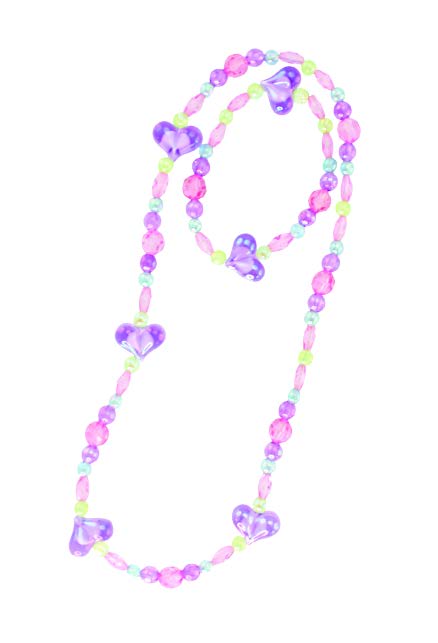 COLLIER AVEC BRACELET MULTICOLORE MAUVE
