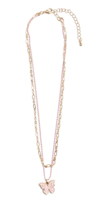 BUTTERFLY PENDANT NECKLACE