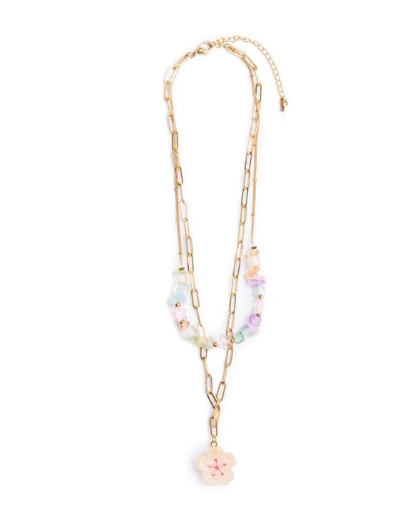 COLLIER DE PIERRES PRÉCIEUSES DE JARDIN BOUTIQUE CHIC